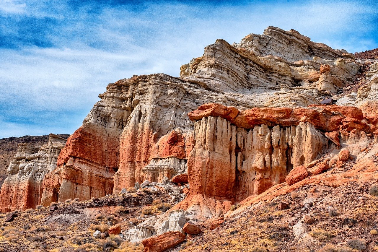 The meeting point of the desert and the sea in Baja California.
