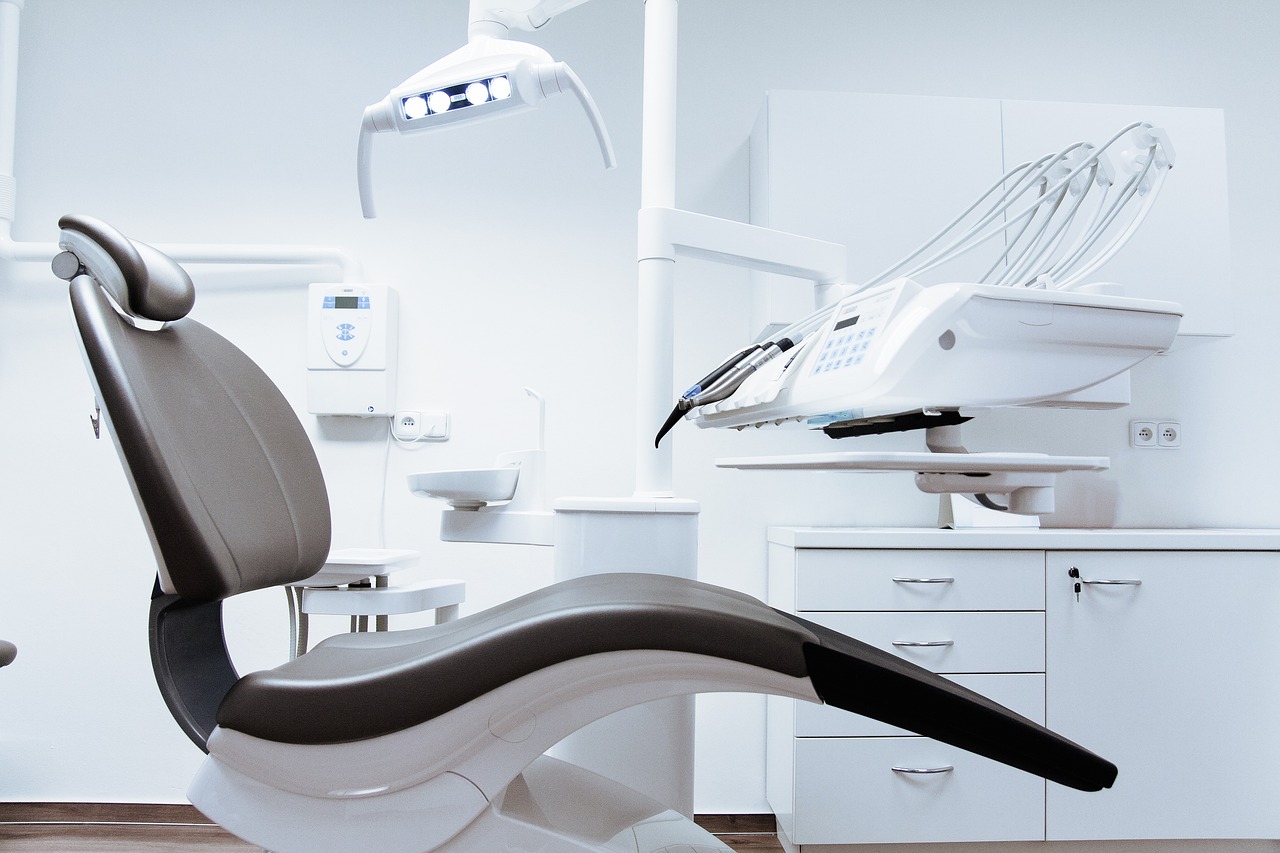 A bright and minimalist modern clinic reception area