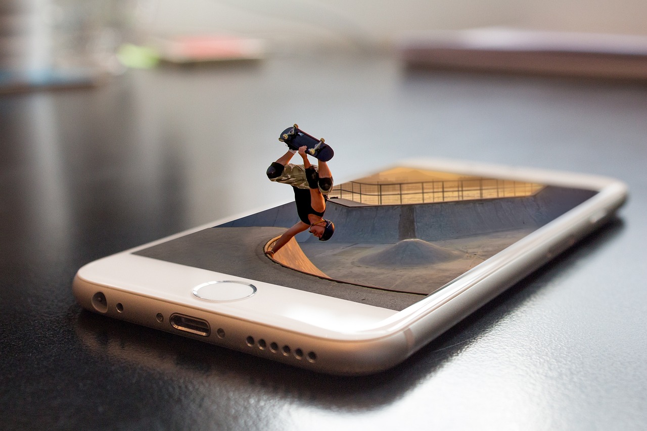 First-person view of a cyclist using a chest-mounted smartphone to record their ride.