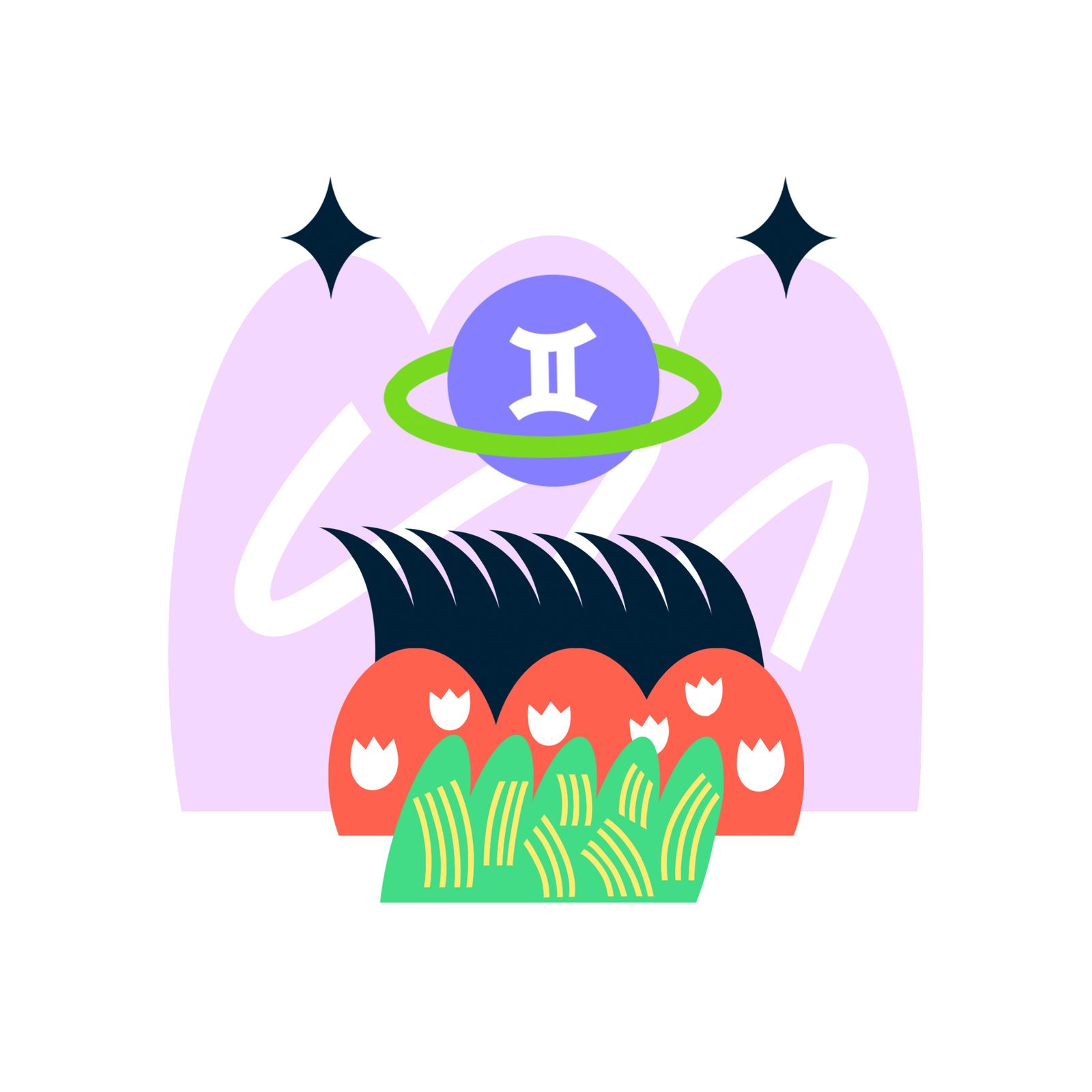 Graphic representing the June 2026 horoscope and spontaneous trips.