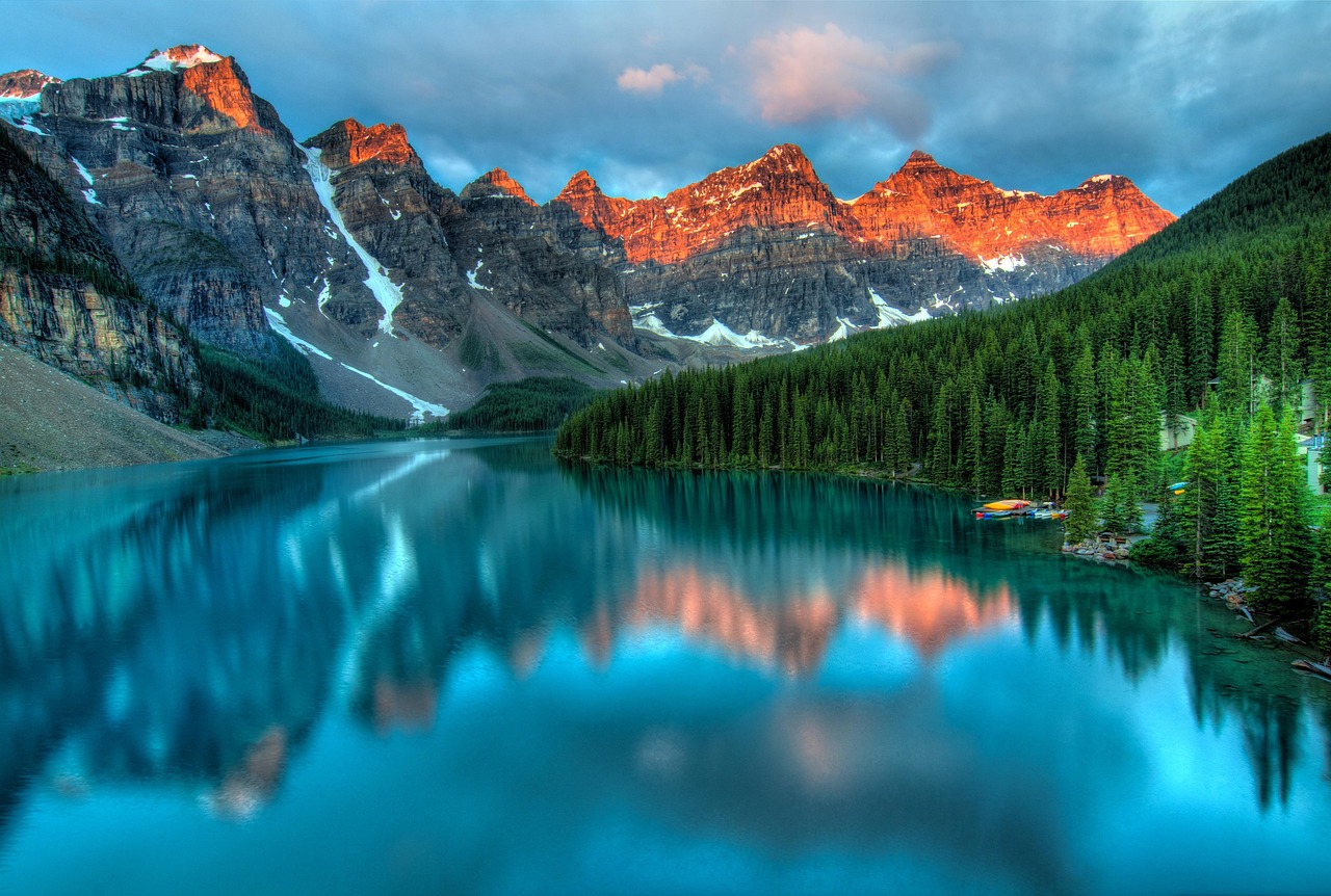 Cathedral Peak reflecting in the still waters of an alpine lake